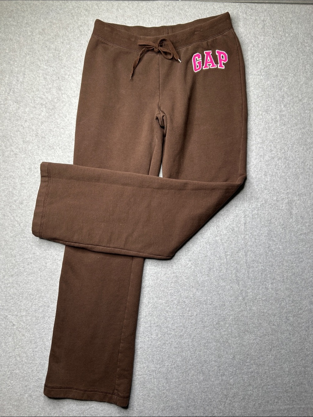 GAP Brown Sweatpants with‎ Pink Logo